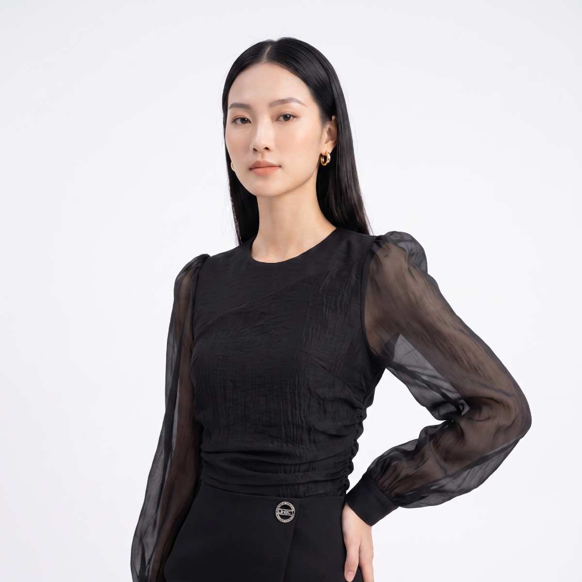 Áo Tweed Khuyết